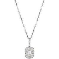 Created Brilliance Cielo 9Ct White Gold 0.50Ct Tw Lab Grown Diamond Holo Necklace