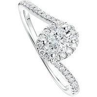 Created Brilliance Camille 9Ct White Gold 0.50Ct Tw Lab Grown Diamond Engagement Ring