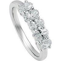Created Brilliance Chiara 9Ct White Gold 1Ct Tw Lab Grown Diamond Five Stone Engagement Ring
