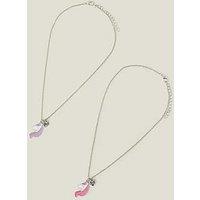 Accessorize Girls Unicorn Bff Necklaces - Multi