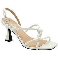 Ravel Patna Knotted Strappy Heeled Sandals - White