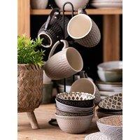 Hestia Retreat Tile Pattern Mugs &Ndash; Set Of 4