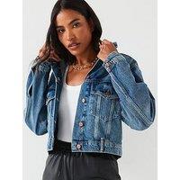 V By Very Authentic Denim Jacket - Dark Wash