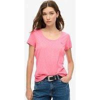 Superdry Scoop Neck T-Shirt - Pink