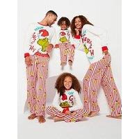 V By Very Women'S The Grinch Family Christmas Pyjama - Off White