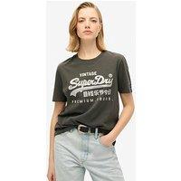 Superdry Embellished Vintage Logo Graphic T-Shirt - Black