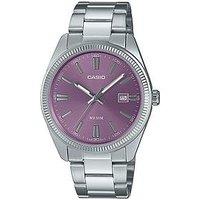 Casio Mtp-1302Pd-6Avef Stainless Steel Lilac Dial Bracelet Watch