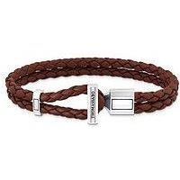 Thomas Sabo Unisex Basic Leather Bracelet - Brown