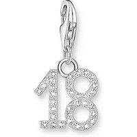 Thomas Sabo Charm Number 18 - 925 Silver And Zirconia