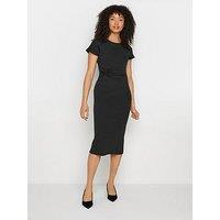 M&Co Bodycon Midi Dress - Black