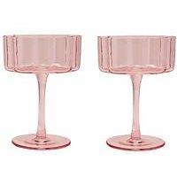 Hestia Scalloped Martini Glasses &Ndash; Set Of 2