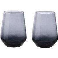 Hestia Set Of 2 Grey Ombre Tumbler Glasses