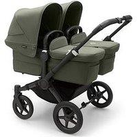 Bugaboo Donkey 5 Twin Complete Pushchair - Black/Forest Green-Forest Green