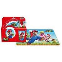Super Mario 6 Piece Kids Dinner And Placemat Set