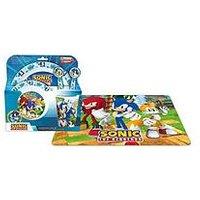 Sonic The Hedgehog Sonic 6 Piece Kids Dinner And Placemat Set