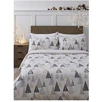 Very Home Geo Christmas Trees Duvet Cover Set