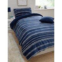 Very Home Kids Cosy Stripe Fleece Duvet Cover Set