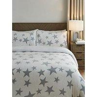 Very Home Cosy Star Printed Fleece Duvet Cover Set