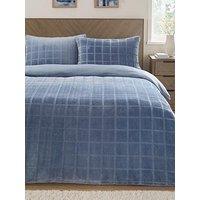 Very Home Check Fleece Duvet Cover Set