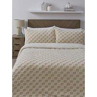 Very Home Cosy Checkerboard Boucle Duvet Cover Set