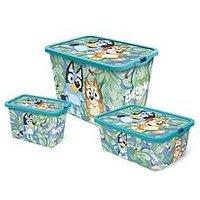 Bluey Set Of 3 Storage Boxes