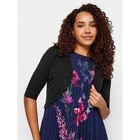 M&Co Petite Black Cropped Cardigan