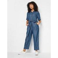 M&Co Denim Jumpsuit