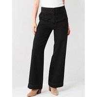 Levi'S Ribcage Wide Leg Jean - Chasing Rain - Black