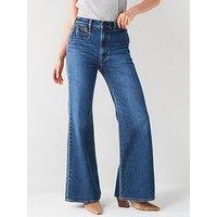 Levi'S Ribcage Bell Jeans - Moment Of The Month Blue