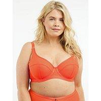 Oola Soft Mesh High Apex Bra - Orange