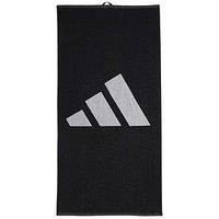 Adidas Mens 3Bar Towel Small - Black