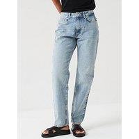 V By Very Mid Rise Relaxed Fit Jeans - Light Wash