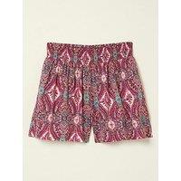 Fatface Girls Paisley Print Flippy Shorts - Multi