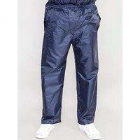 D555 Elba Packaway Weatherproof Rain Over Joggers - Navy