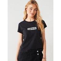 Levi'S Graphic Authentic Tee - Box Tab Core Caviar - Black