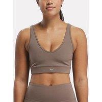 Reebok Womens Training Active Essentials Dreamblend Bra - Brown