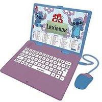 Disney Lexibook Stitch Bilingual Educational Laptop (124 Activities In English / French)