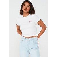 Levi'S Essential Sporty T-Shirt - White + Cotton Blend