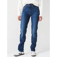 Levi'S 724 High Rise Straight Jean - Blue Wave Dark