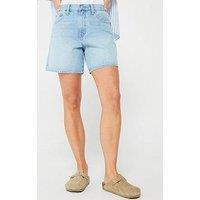 Levi'S High-Rise Baggy Shorts - Far And Wide Short - Blue