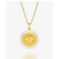 Rachel Jackson Personalised Art Deco Sun Necklace