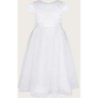 Monsoon Girls Tulle Communion Bridesmaid Dress - White