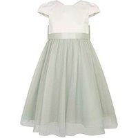 Monsoon Girls Tulle Bridesmaid Dress - Sage