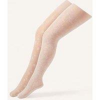 Monsoon Girls 2 Pack Floral Lace Tights - Multi