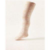 Monsoon Baby Girls Butterfly Lace Tights - White