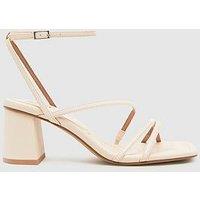 Schuh Sully Strappy Block Heel Sandal - Off White