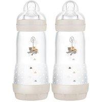 Mam Easy Start Anti-Colic 320Ml Feeding Bottles - 2 Pack Unisex - Ivory