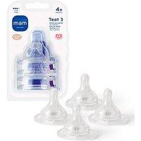 Mam Fast Flow Bottle Teat ( Teat 3) - 4Pk