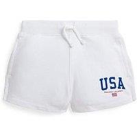 Polo Ralph Lauren Girls Usa Jog Shorts - White