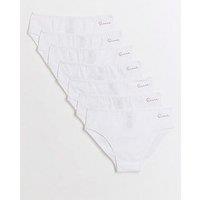 River Island Girls 7 Pack Brief - White
